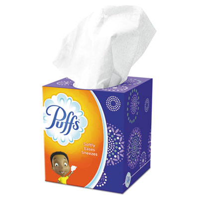 Puffs Facial Tissue, 2-Ply, White, 64 Sheets/Box (84405BX)