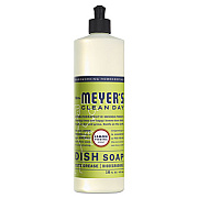 Mrs. Meyer's Dish Soap, Lemon Scent, 16 oz, Bottle, 6/Carton (650393)
