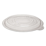 Anchor Packaging MicroRaves Incredi-Bowl Lid, For 18, 24, 32, 48 oz Incredi-Bowls, 8.5" Diameter x 0.63"h, Clear, 150/Carton (4338505)