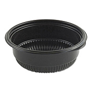 Anchor Packaging MicroRaves Incredi-Bowl Base, 8 oz, 4.75" Diameter x 1.75"h, Black, 500/Carton (4604804)