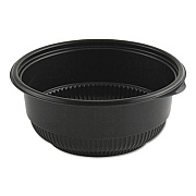 Anchor Packaging MicroRaves Incredi-Bowl Base, 16 oz, 5.75" Diameter x 2.43"h, Black, 250/Carton (4605821)