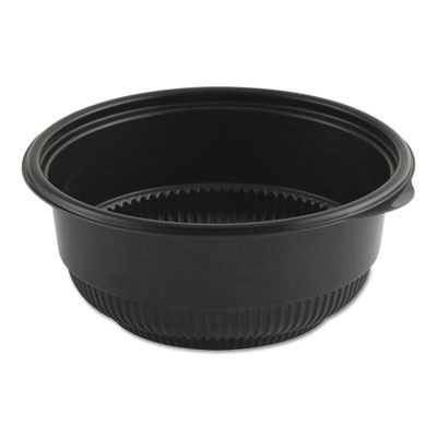 Anchor Packaging MicroRaves Incredi-Bowl Base, 16 oz, 5.75" Diameter x 2.43"h, Black, 250/Carton (4605821)