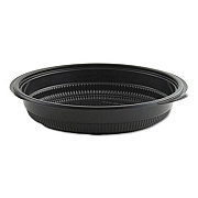 Anchor Packaging MicroRaves Incredi-Bowl Base, 24 oz, 8.5" Diameter x 1.51"h, Black, 150/Carton (4608524)