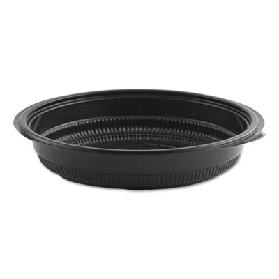 Anchor Packaging MicroRaves Incredi-Bowl Base, 24 oz, 8.5" Diameter x 1.51"h, Black, 150/Carton (4608524)