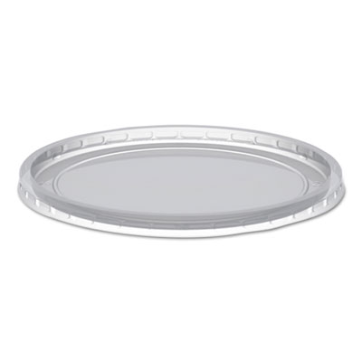 Anchor Packaging MicroLite Deli Tub Lid, Inside-Cap Fit, Fits 8-32 oz Containers, 4.56" Diameter x 0.26"h, Clear, 500/Carton (L409C)