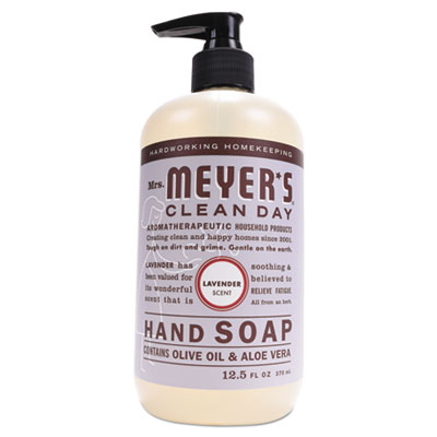 Mrs. Meyer's Clean Day Liquid Hand Soap, Lavender Scent, 12.5 oz, 6/Carton (651311)