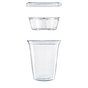 Dart Clear PET Grab n Go Kit Combo with Insert, 12 oz, Plastic, Clear, 500/Carton (PF35C1CP)