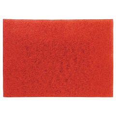 3M Low-Speed Buffer Floor Pads 5100, 28 x 14, Red, 10/Carton (59065)