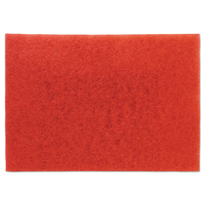 3M Low-Speed Buffer Floor Pads 5100, 28 x 14, Red, 10/Carton (59065)