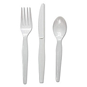 Boardwalk FKTHWPSWH Three-Piece Cutlery Kit