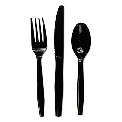 Boardwalk FKTMWPSBLA Three-Piece Cutlery Kit