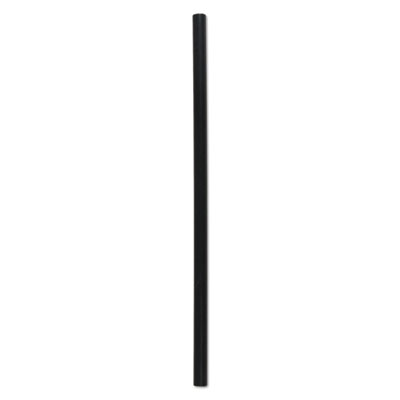 Boardwalk Giant Straws, 7.75", Polypropylene, Black, 1,500/Carton (BWKGSTU775B)