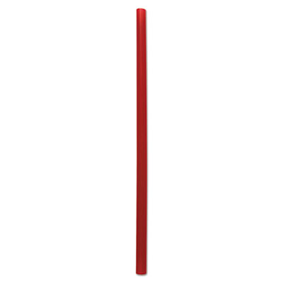 Boardwalk Giant Straws, 7.75", Polypropylene, Red, 1,500/Carton (BWKGSTU775R)