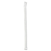 Boardwalk Wrapped Jumbo Straws, 7.75", Polypropylene, Clear, 2,000/Carton (BWKJSTW775CLR4)