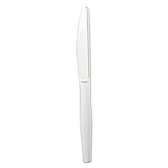 Boardwalk Mediumweight Polystyrene Cutlery, Knife, White, 1000/Carton (BWKKNIFEMWPS)