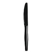 Boardwalk Mediumweight Polystyrene Cutlery, Knife, Black, 1000/Carton (BWKKNIFEMWPSBLA)