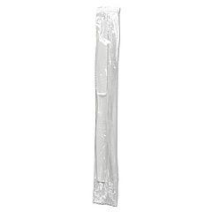 Boardwalk Mediumweight Wrapped Polystyrene Cutlery, Knife, White, 1,000/Carton (BWKKNIMWPSWIW)
