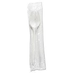 Boardwalk Mediumweight Wrapped Polypropylene Cutlery, Spork, White, 1,000/Carton (BWKSPRKMWPPWIW)