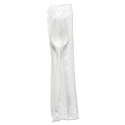 Boardwalk Mediumweight Wrapped Polypropylene Cutlery, Spork, White, 1,000/Carton (BWKSPRKMWPPWIW)