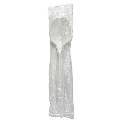 Boardwalk Mediumweight Wrapped Polypropylene Cutlery, Soup Spoon, White, 1,000/Carton (BWKSSMWPPWIW)