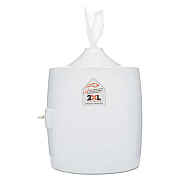 2XL Contemporary Wall Mount Wipe Dispenser, 11 x 11 x 13, White (L82)