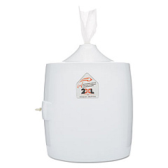 2XL Contemporary Wall Mount Wipe Dispenser, 11 x 11 x 13, White (L82)