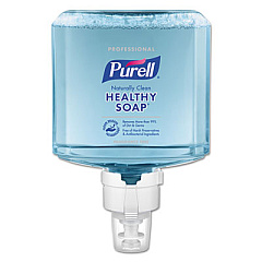 PURELL PROFESSIONAL HEALTHY SOAP NATURALLY CLEAN FRAGRANCE-FREE FOAM ES8 REFILL, 1,200 ML, 2/CARTON (777002)