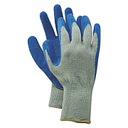 Boardwalk Rubber Palm Gloves, Gray/Blue, X-Large, 1 Dozen (BWK00027XL)