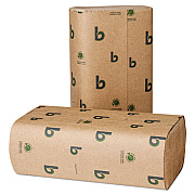 Boardwalk Green Multifold Towels, Natural, 9 1/8 x 9 1/2, 250/Pack, 16 Packs/CT (BWK53GREEN)