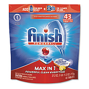 FINISH 95986PK Powerball Max in 1 Super Charged Ultra Degreaser Dishwasher Tabs