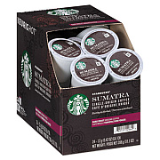 Starbucks Sumatra Coffee K-Cups, Sumatran, K-Cup, 24/Box (011111162)