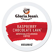 Gloria Jean's Raspberry Chocolate Lava K-Cup, Raspberry Chocolate Lava, 24/Box (6958)