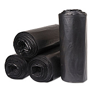 Inteplast Group INSTITUTIONAL LOW-DENSITY CAN LINERS, 45 GAL, 0.58 MIL, 40" X 46", BLACK, 10/CARTON (SL4046HVK)