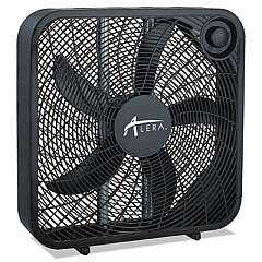 Alera 3-Speed Box Fan, Black (ALEFANBX20B)