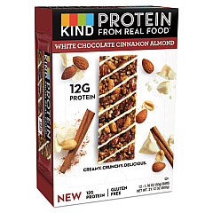KIND PROTEIN BARS, WHITE CHOCOLATE CINNAMON ALMOND, 1.76 OZ, 12/PACK (26031)