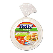 Hefty D79001PK Compostable Sugarcane Super Strong Paper Dinnerware