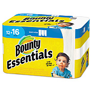 Bounty Essentials Select-A-Size Kitchen Roll Paper Towels, 2-Ply, 83 Sheets/Roll, 12 Rolls/Carton (74682)