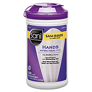 Sani Professional Antibacterial Wipes, 7.5 x 5, White, 300 Wipes/Canister (P44584EA)