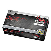 Medline VENOM STEEL INDUSTRIAL NITRILE GLOVES, BLACK, X-LARGE, 100/BOX (VEN6144)