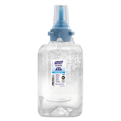 PURELL ADVANCED E3-RATED INSTANT GEL HAND SANITIZER, FRAGRANCE-FREE, 1200 ML, REFILL, 3/CARTON (880803)