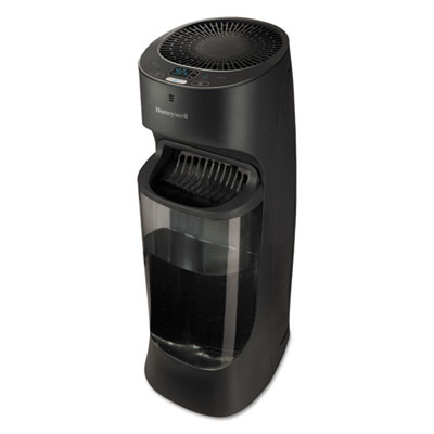 Honeywell Top Fill Tower Cool Mist Humidifier, 1.7 gal, 9.8w x 8.7d x 24.7h, Black (HEV620B)
