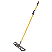 Rubbermaid Commercial MAXIMIZER DUST MOP FRAME WITH HANDLE AND SCRAPER, 24" X 5.5", YELLOW/BLACK (2018808)