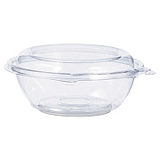 Dart SafeSeal Tamper-Resistant, Tamper-Evident Bowls with Dome Lid, 8 oz, 5.5" Diameter x 2.1" h, Clear, Plastic, 240/Carton (CTR8BD)