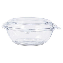 Dart SafeSeal Tamper-Resistant, Tamper-Evident Bowls with Dome Lid, 8 oz, 5.5" Diameter x 2.1" h, Clear, Plastic, 240/Carton (CTR8BD)