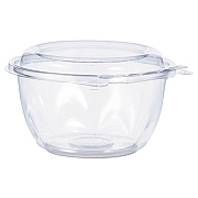 Dart SafeSeal Tamper-Resistant, Tamper-Evident Bowls with Dome Lid, 16 oz, 5.5" Diameter x 3.1" h, Clear, Plastic, 240/Carton (CTR16BD)