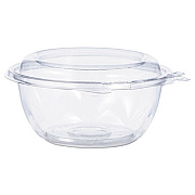 Dart SafeSeal Tamper-Resistant, Tamper-Evident Bowls with Dome Lid, 12 oz, 5.5" Diameter x 2.6" h, Clear, Plastic, 240/Carton (CTR12BD)