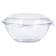 Dart SafeSeal Tamper-Resistant, Tamper-Evident Bowls with Dome Lid, 24 oz, 7" Diameter x 3.1" h, Clear, Plastic, 150/Carton (CTR24BD)