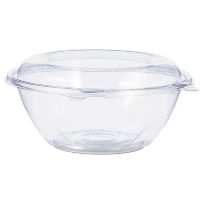 Dart SafeSeal Tamper-Resistant, Tamper-Evident Bowls with Dome Lid, 24 oz, 7" Diameter x 3.1" h, Clear, Plastic, 150/Carton (CTR24BD)