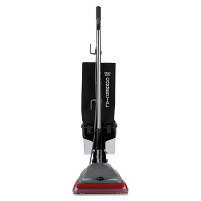 Sanitaire TRADITION Upright Vacuum SC689A, 12" Cleaning Path, Gray/Red/Black (SC689B)