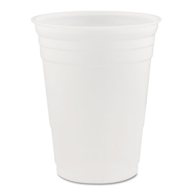 Dart SOLO Party Plastic Cold Drink Cups, 16 oz, 50/Sleeve, 20 Sleeves/Carton (P16)